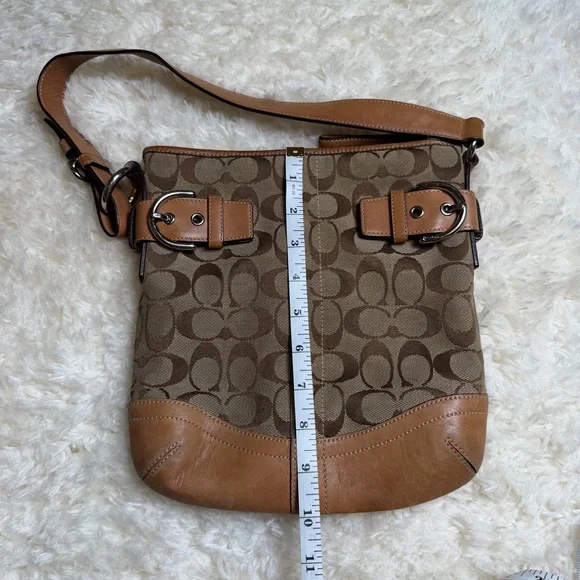 Coach C Brown Small Shoulder Bag - Picture 8 of 9